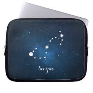 Astrology Blue Nebula Scorpio Zodiac-tecken Laptop Sleeve
