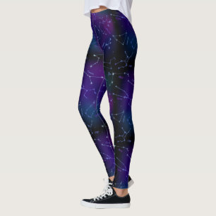 Astrology Constellation Stars Space Mönster Leggings