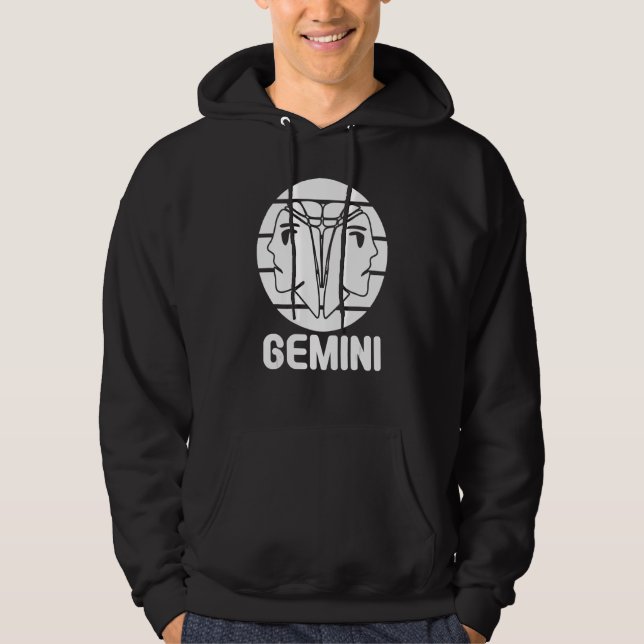 Astrology Gemini Hoodie (Framsida)