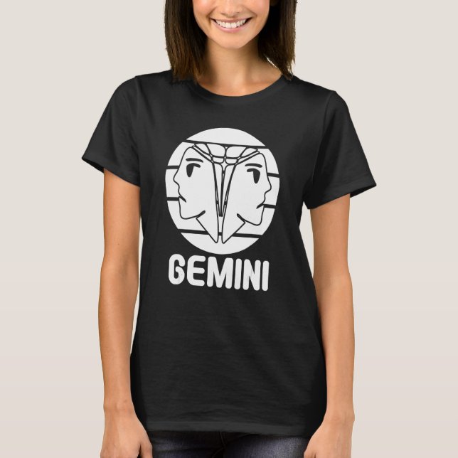 Astrology Gemini T Shirt (Framsida)