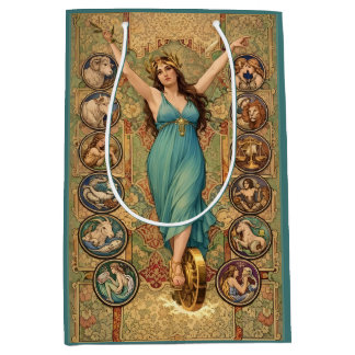 Astrology Goddess Art Nouveau Zodiac 