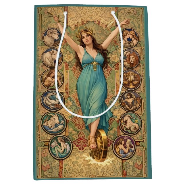 Astrology Goddess Art Nouveau Zodiac  (Framsidan)