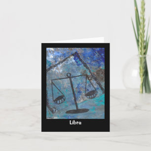 Astrology Horoscope Libra Card Kort