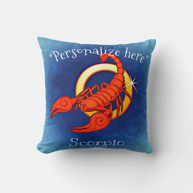 Astrology Horoscope Scorpio Decorative Thrid P Kudde (Framsida)
