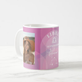 Astrology Libra Zodiac-tecken Foto Anpassningsbar  Kaffemugg