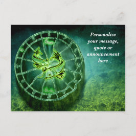 Astrology Pisces Horoscope Personalize Message Meddelande Vykort