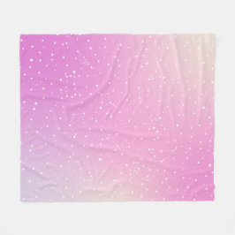 Astrology Rosa Graident Aura Stars Constellation Fleecefilt