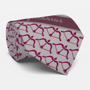 Astrology Sagittarius Monogram Archer mönster Slips