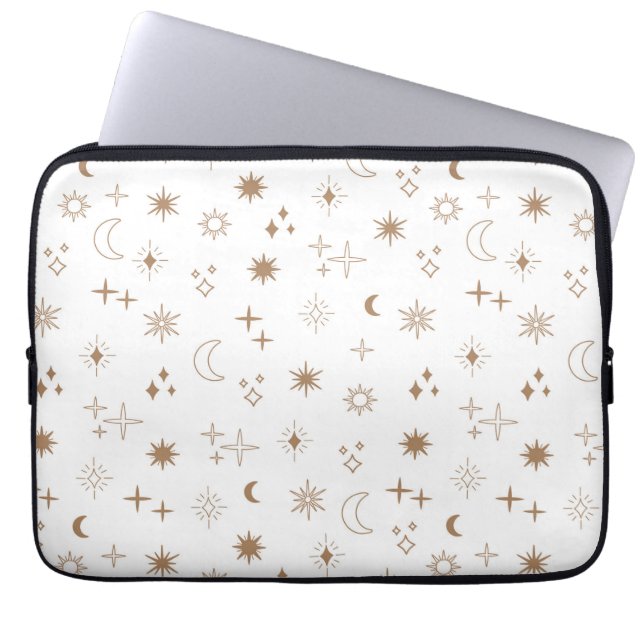 Astrology Star Mönster Laptop Fodral (Framsidan)