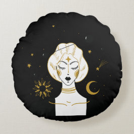 Astrology Star Rund Kudde