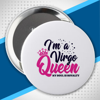 Astrology Zodiac August & September Birthday Våg Knapp