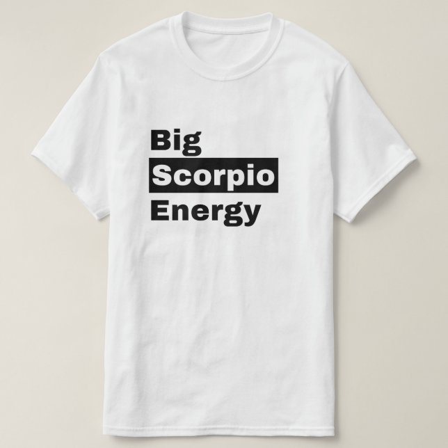 Astrology Zodiac Scorpio-födelsedag T Shirt (Design framsida)