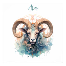 Astrology zodiac-tecken på Aries i vattencolo