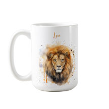 Astrology zodiac-tecken på Leo i vattenfärg