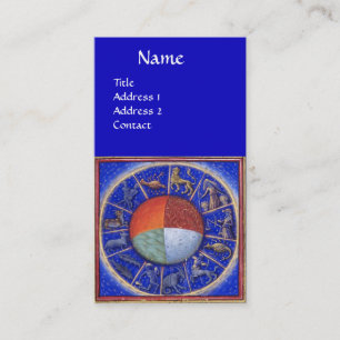 ASTROLOGY,ZODIACAL SIGNS,FYRA INSLAG Astrolog Visitkort