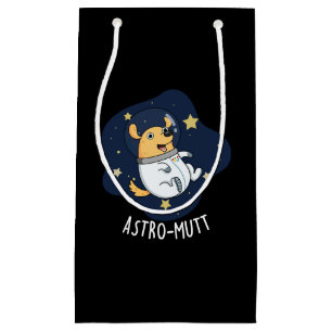 Astromutt Rolig hund Astronaut Pun Mörk BG