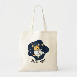 Astromutt Rolig hund Astronaut Pun Tygkasse