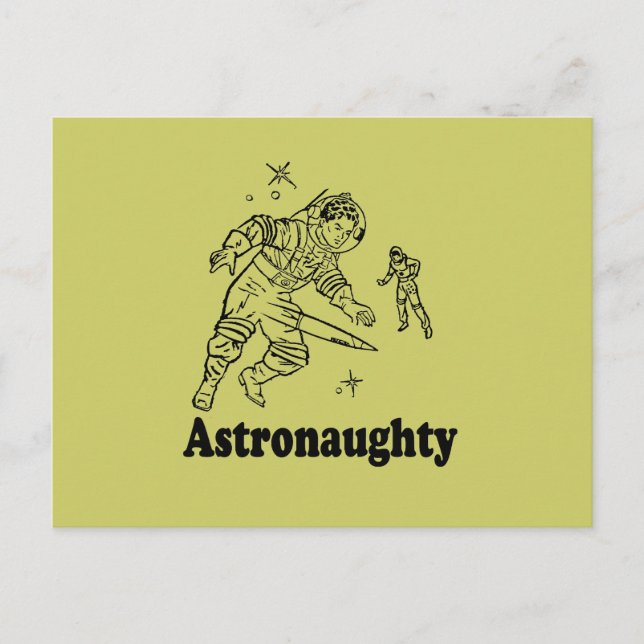 ASTRONAUGHTY VYKORT (Framsida)