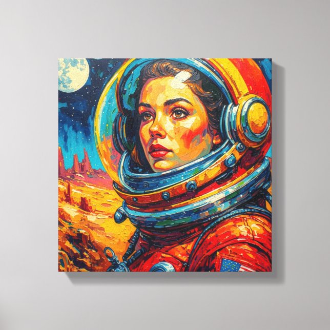 ASTRONAUT 17 CANVASTRYCK (Framsida)