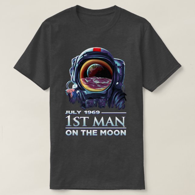 Astronaut 1969 First Man on the Moon  DK Studio  T Shirt (Design framsida)