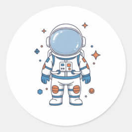 Astronaut, 1:a resan runt solen födelsedag klistermärke