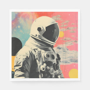 Astronaut Abstrakt Space Pappra Party Napkins Pappersservett