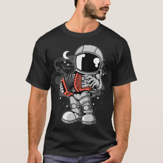 Astronaut Accordion - Funny Rymden Älskare T Shirt