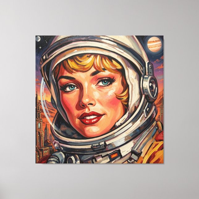 ASTRONAUT ALFA 2 CANVASTRYCK (Framsida)