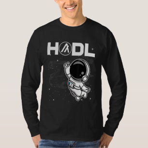 Astronaut Algorand Algo Coin Hodl till Måne Cryp T Shirt