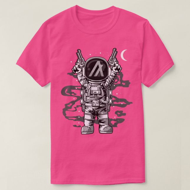 Astronaut Algorand Coin ALGO till Måne Crypto TO T Shirt (Design framsida)