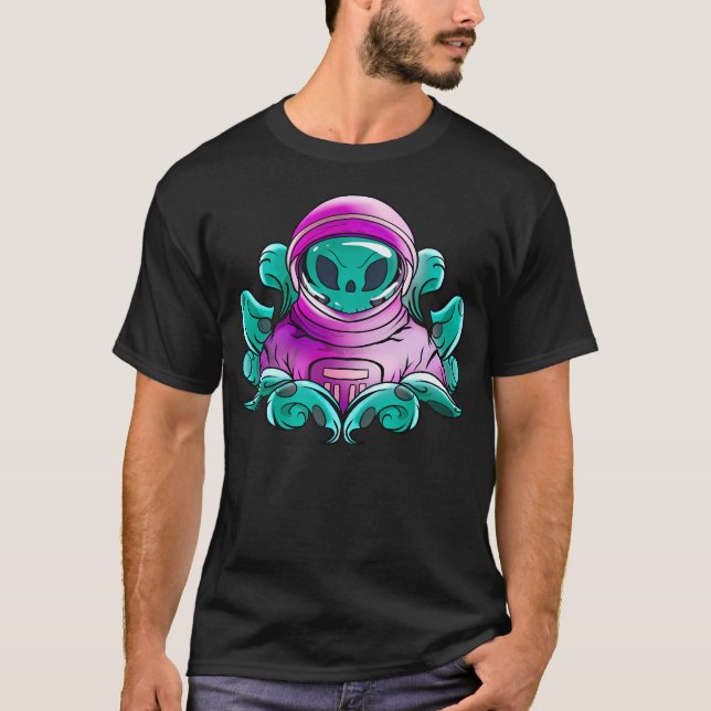 Astronaut Alien T Shirt (Framsida)