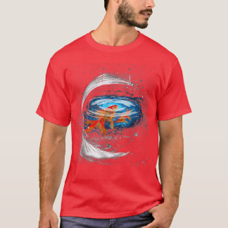 Astronaut And The Goldfish Astronaut Helmet Spacem T Shirt