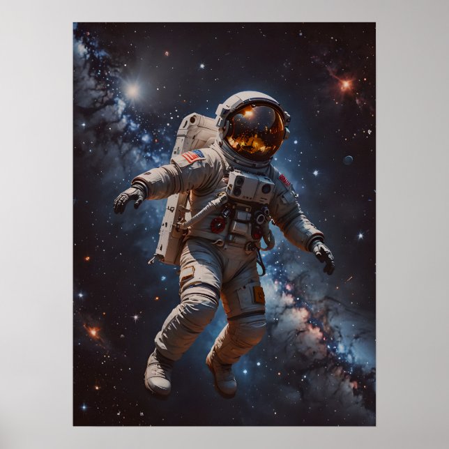 Astronaut Art Poster (Framsidan)