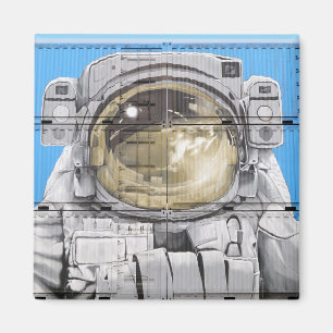 Astronaut Art Urban Art Astronaut Wall Mural Magnet