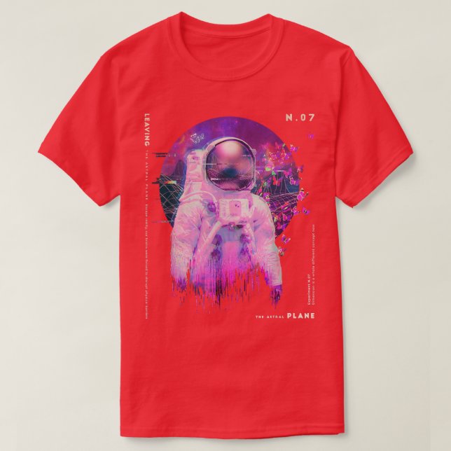 Astronaut Astral Space T-Shirt (Design framsida)
