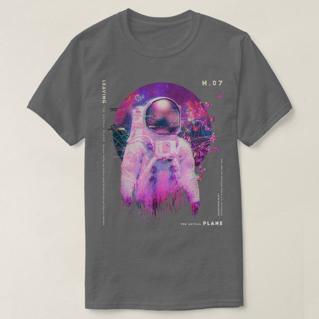 Astronaut Astral Space T Shirt (Design framsida)