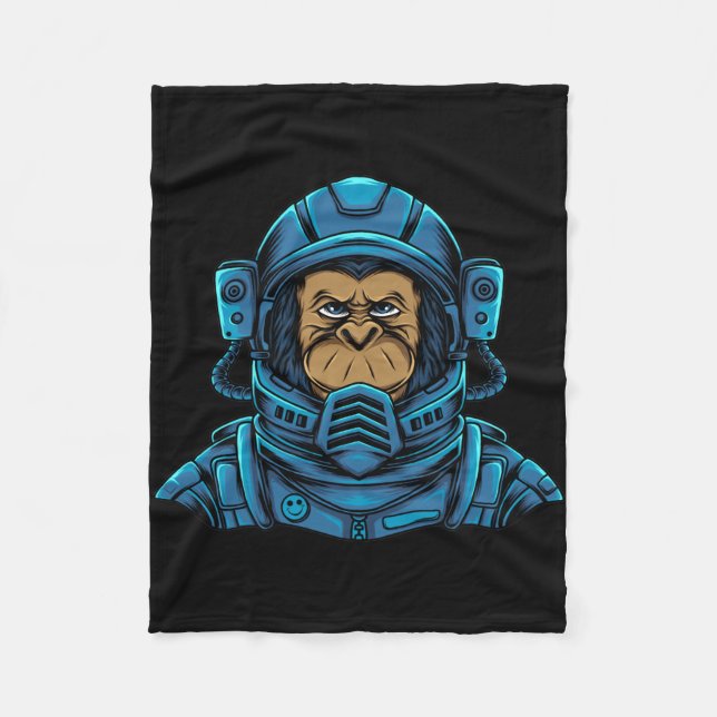 Astronaut Astro Apa Fleecefilt (Framsidan)