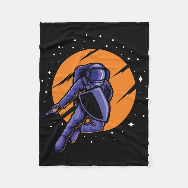 Astronaut Astro Krig Fleecefilt (Framsidan)