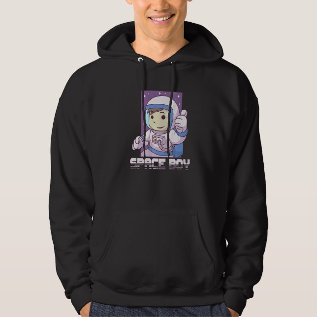 Astronaut Astronomi Solsystemet Yttre Rymden Barn Hoodie (Framsida)