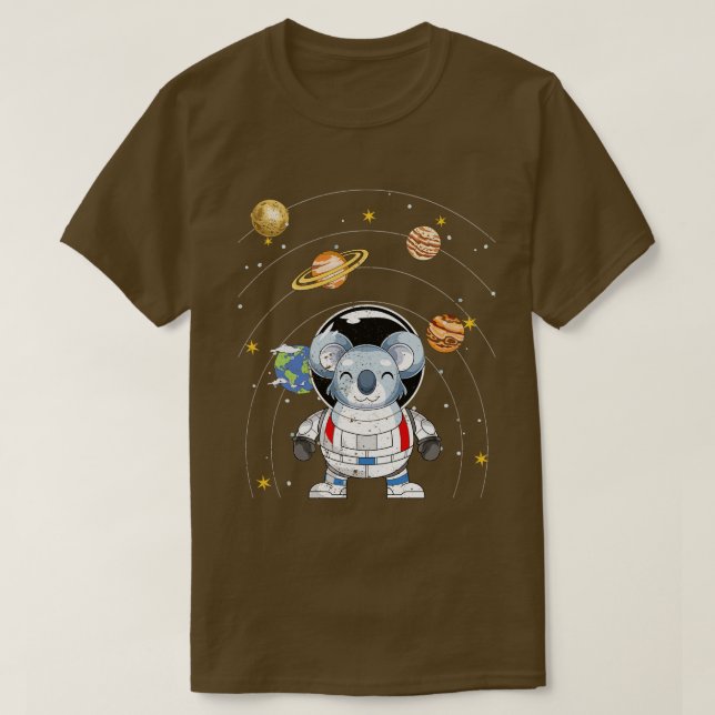 Astronaut Astronomiplaneter Australien T Shirt (Design framsida)