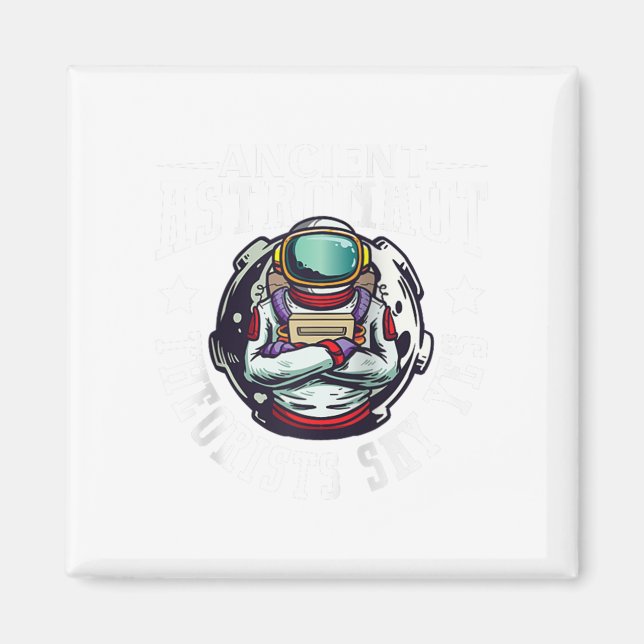 Astronaut Astronomy Solar System Rymden Kids Magnet (Framsidan)
