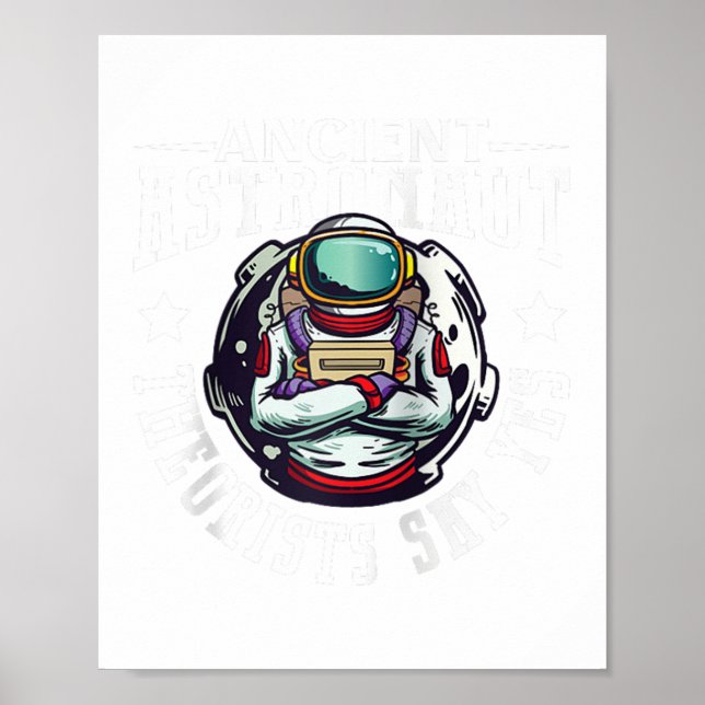 Astronaut Astronomy Solar System Rymden Kids Poster (Framsidan)
