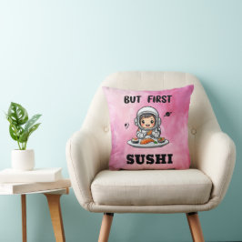 Astronaut åt Sushi Kudde