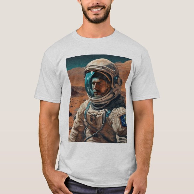 Astronaut auf dem Mars T Shirt (Framsida)