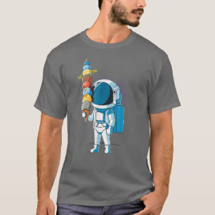 Astronaut av iskräm i Space Holding Planet Bal T Shirt