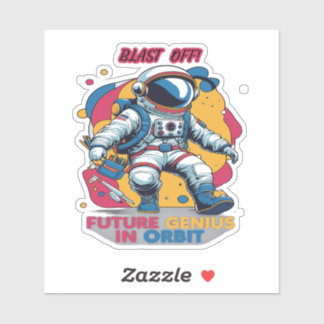 Astronaut Back-to-School "Future Genius in Orbit"  Klistermärken