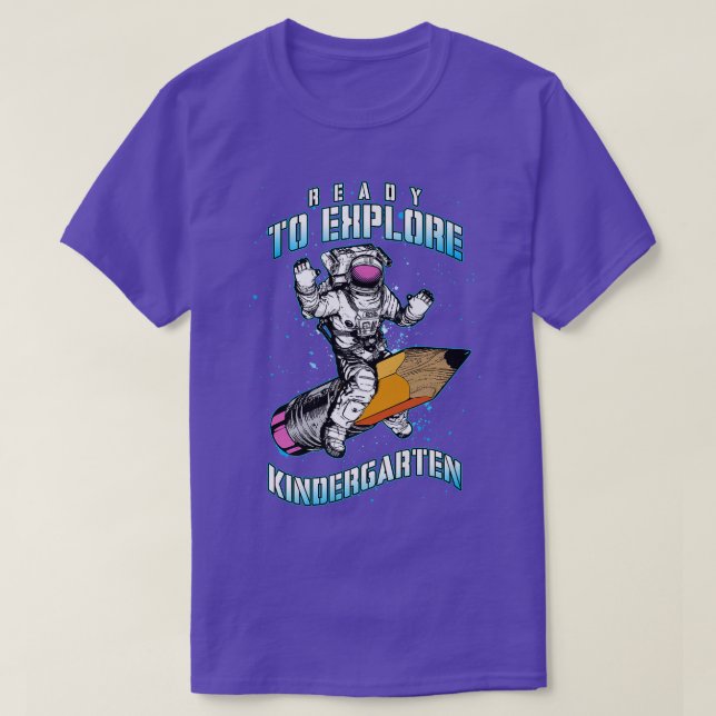 Astronaut Back to school Redo till Eplore Kinderga T Shirt (Design framsida)