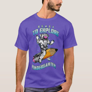 Astronaut Back to school Redo till Eplore Kinderga T Shirt