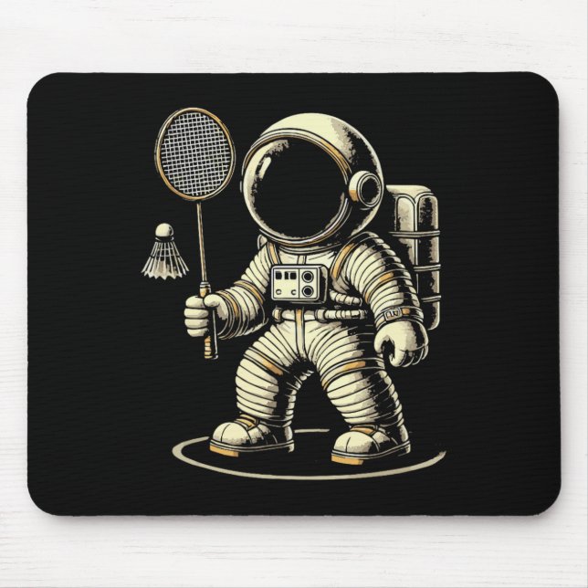 Astronaut Badminton Player Shuttle 2 Musmatta (Framsidan)