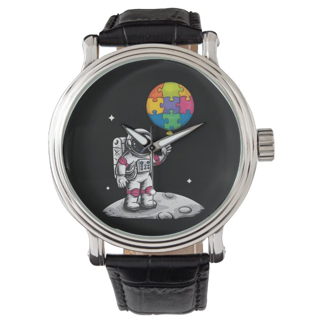 Astronaut-ballongens autism armbandsur (Framsida)